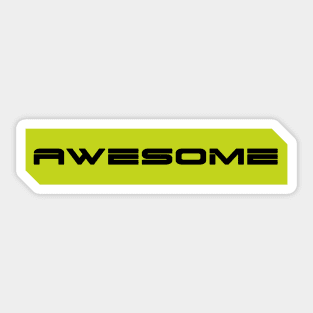 Awesome simple cyberpunk urban slang letters Sticker